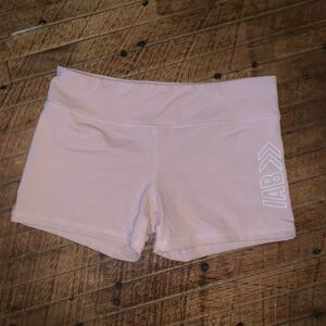 IAB MFA blush pink athletic no ride M workout booty shorts